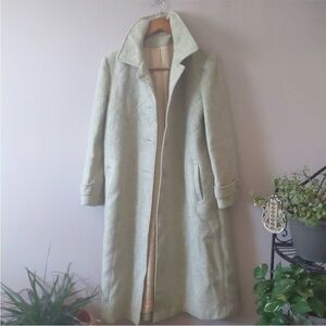 Vintage Button Up Coat with Quilted detail.